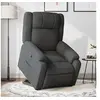 Image de Fauteuil de relaxation inclinable tissu gris foncé