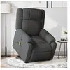 Image de Fauteuil de massage, relaxation tissu gris foncé