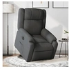 Image de stoel électrique réglable tissu gris foncé