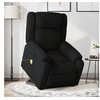 Image de Fauteuil de relaxation, massage, inclinable électrique réglable tissunoir