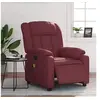 Image de Fauteuil de massage, relaxation électrique similicuir bordeaux
