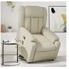 Image de Fauteuil de massage, relaxation similicuir crème