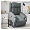 Image de Fauteuil de massage, relaxation similicuir gris