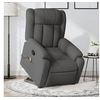 Image de Fauteuil de massage, relaxation tissu gris foncé