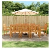 Image de 9-delige Tuinset massief acaciahout3206280