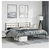 Image de Bedframe met hoofdbord metaal zwart 193x203 cm355665
