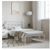 Image de Bedframe met hoofdbord metaal wit 100x190 cm355702