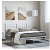 Image de Bedframe met hoofdbord metaal wit 150x200 cm355710