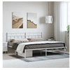 Image de Bedframe met hoofdbord metaal wit 183x213 cm355713