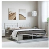 Image de Bedframe met hoofdbord metaal wit 193x203 cm355714