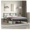 Image de Bedframe met hoofdbord metaal zwart 120x190 cm372176