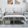 Image de Bedframe met hoofd- en voeteneinde metaal wit 150x200 cm372248