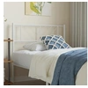 Image de Tête de lit métal blanc 90 cm 372256