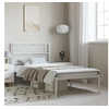 Image de Bedframe met hoofdbord metaal wit 100x190 cm372320