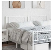 Image de Hoofdbord 180 cm metaal wit372362