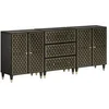 Image de Armoires latérales 3 pcs 60x33x75 cm bois massif de manguier, armoire, armoire de rangement, armoire console, placard, buffet de salon 3206312