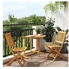 Image de Ensemble à manger de jardin pliable 3 pcs bois d'acacia massif, ensemble d'extérieur, ensemble pliant, meuble de 3206332