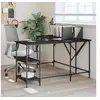 Image de Bureau noir 139x139x75 cm bois d'ingénierie