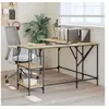 Image de Bureau chêne sonoma 139x139x75 cm bois d'ingénierie