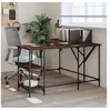 Image de Bureau chêne marron 139x139x75 cm bois d'ingénierie