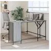 Image de Bureau sonoma gris 141x141x75 cm bois d ingénierie