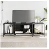 Image de Meuble TV noir 153x37x50 cm bois d'ingénierie 837602