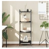 Image de Bibliothèque à 4 niveaux noir 40x30x120 cm bois d'ingénierie 837632
