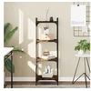 Image de Bibliothèque 4 niveaux chêne fumé 40x30x120cm bois d'ingénierie 837634