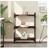 Image de Bibliothèque 3 niveaux chêne fumé 60x30x86 cm bois d'ingénierie837649