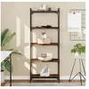 Image de Bibliothèque 5 niveaux chêne fumé 60x30x154cm bois d'ingénierie 837659