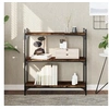 Image de Bibliothèque 3 niveaux chêne fumé 80x30x86 cm bois d'ingénierie 837669