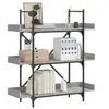 Image de Bibliothèque à 3 niveaux sonoma gris 100x33x108,5 cm 837690