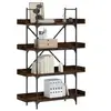 Image de Bibliothèque à 4 niveaux chêne fumé 100x33x145,5 cm 837694