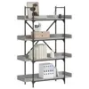Image de Bibliothèque à 4 niveaux sonoma gris 100x33x145,5 cm 837695