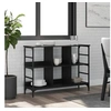 Image de Buffet noir 102x32x73,5 cm bois d ingénierie