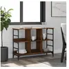 Image de Buffet chêne marron 102x32x73,5 cm bois d ingénierie