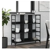 Image de Buffet noir 102x32x103,5 cm bois d'ingénierie837727