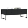 Image de Table basse noir 101x49x39,5 cm bois d'ingénierie 837737
