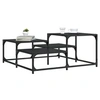 Image de Table basse noir 87,5x87,5x40 cm bois d'ingénierie 837742