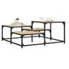 Image de Table basse chêne sonoma 87,5x87,5x40 cm bois d'ingénierie 837743