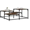 Image de Table basse chêne marron 87,5x87,5x40 cm bois d'ingénierie 837746