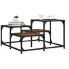 Image de Table basse chêne fumé 68x68x40 cm bois d'ingénierie 837749