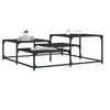 Image de Table basse noir 107x107x40 cm bois d'ingénierie 837752