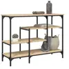 Image de Table console avec étagères chêne sonoma 100x35x75 cm 837788