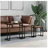 Image de Tables basses gigognes 3 pcs chêne fumé bois d'ingénierie837819