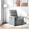 Image de Fauteuil réglable tissu gris clair