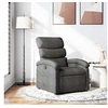 Image de Fauteuil réglable tissu gris foncé