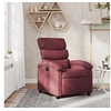 Image de Fauteuil réglable tissu bordeaux