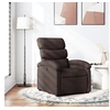 Image de Fauteuil réglable tissu marron foncé