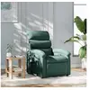 Image de Fauteuil réglable tissu vert foncé